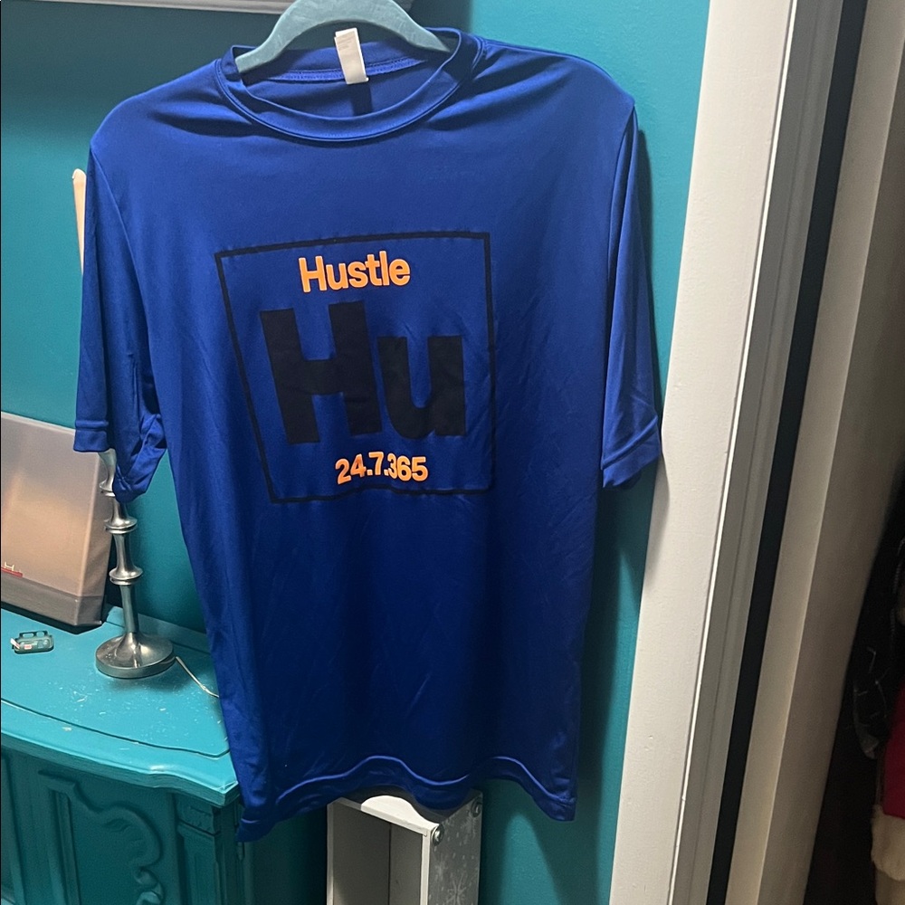 Team Apparel Blue and Black Short Sleeve Tee